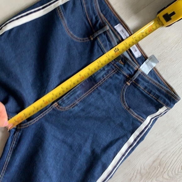 Zara High Rise Side Stripe Skinny Jeans Dark Wash size 10 - Picture 11 of 15